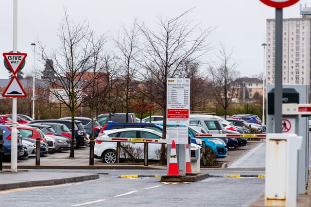 The car park at Edinburgh's Royal Infirmary is set to become the focus of another row. Picture: Ian Georgeson