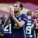 Hibs striker Christian Doidge has joined EFL side Forest Green Rovers (Pic: SNS)