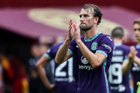 Hibs striker Christian Doidge has joined EFL side Forest Green Rovers (Pic: SNS)
