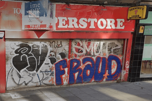 The former Tollcross Superstore lies vacant