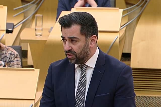 Humza Yousaf insisted at First Minister's Questions that the Scottish Government's commitment to the new eye hospital remained.