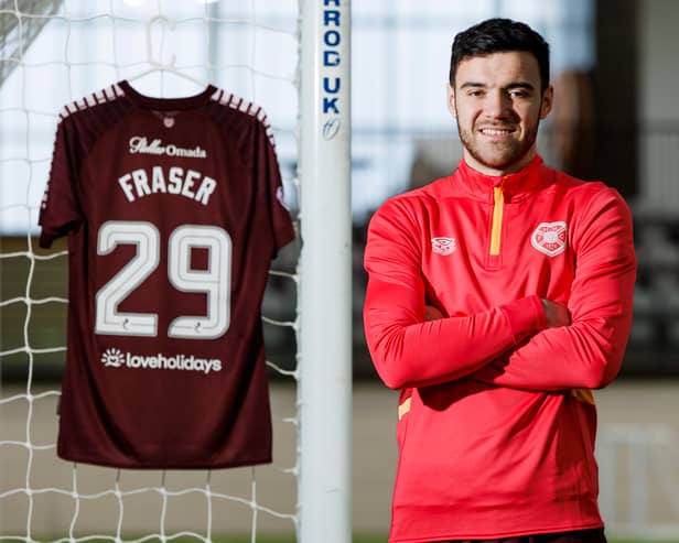 Scott Fraser has signed for Hearts on loan until the end of the season (Pic: SNS)