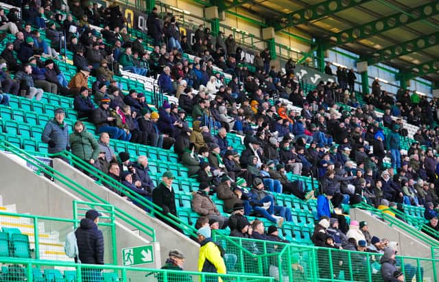 Empty seats tell their own story, with thousands leaving at half-time - and many more giving up on Hibs before full-time.