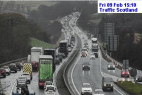 Heavy congestion has been reported on the Edinburgh City Bypass near Dreghorn Junction 
