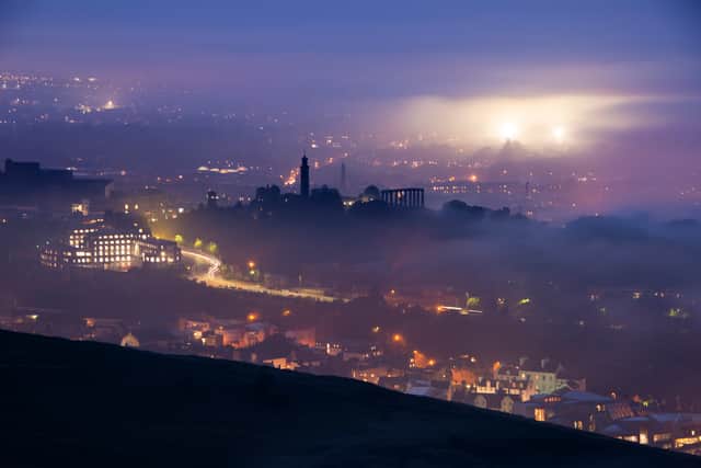 Tom walks up Arthur's Seat and Calton Hill at all hours for stunning city shots