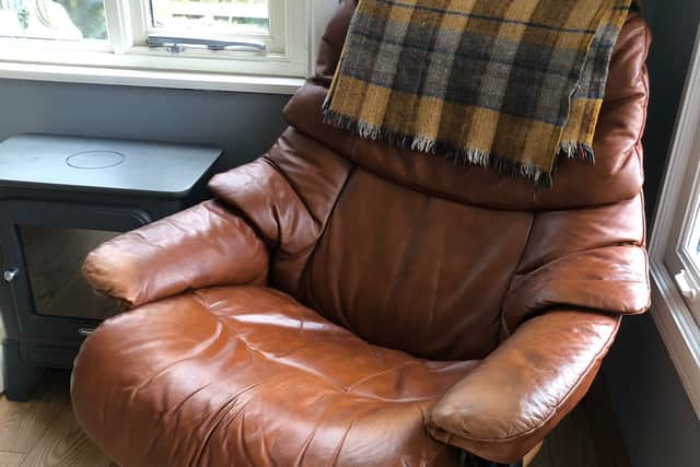 Omaze winner Graham Dunlop's lucky armchair