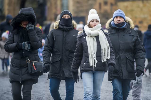 It is expected to remain cold this week in Edinburgh with rain sweeping in later this week.