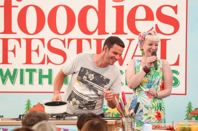 The cake and bake theatre is part of the Edinburgh Foodies Festival in August at Inverleith Park.