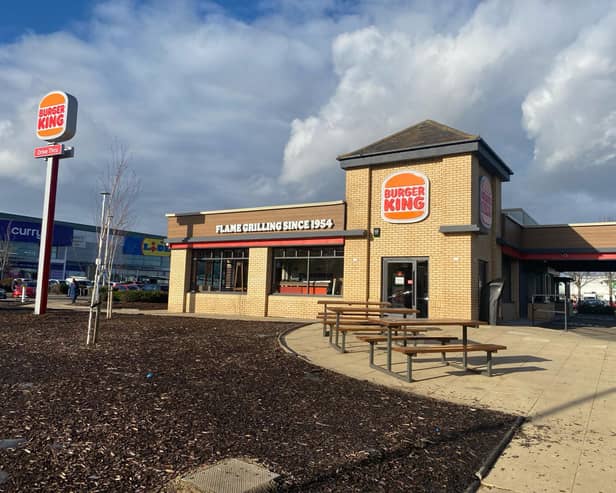 The new Burger King restaurant and drive-thru at Craigleith Retail Park, Edinburgh.