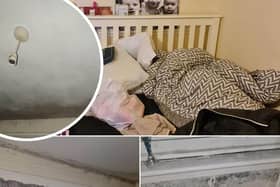 Katrina Adamson said her council property has ‘black mould everywhere’. The mum-of-three is worried for her kids health