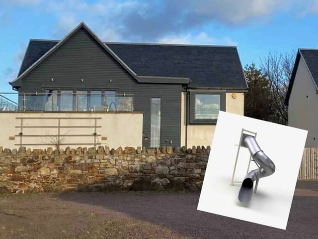 A couple are planning on a wacky extension to their Gullane home - by installing a “fun” metal slide.