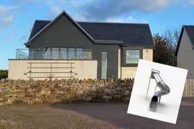 A couple are planning on a wacky extension to their Gullane home - by installing a “fun” metal slide.
