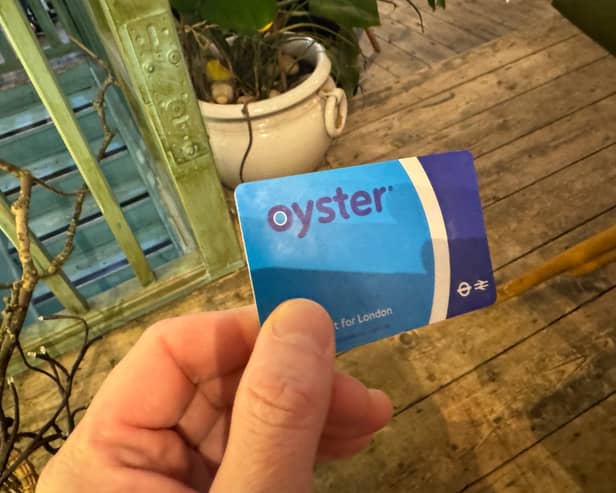 A TfL Oyster card.