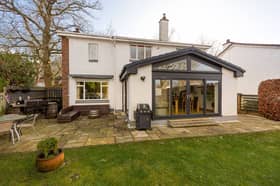This Barnton property has a stunning kitchen extension that fills the home with light.