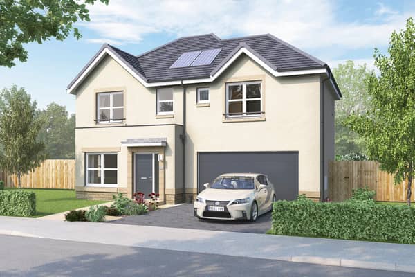 Avant Homes Scotland has started work on final phase of £60m Carnethy Heights development in Penicuik. CGI photo of the development's show home.