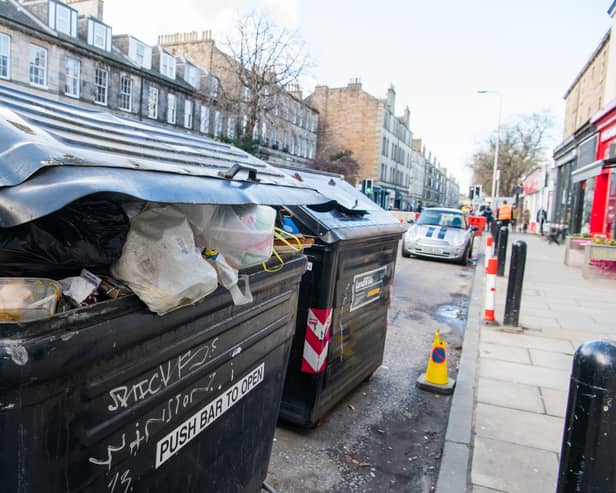 Edinburgh Airbnb owners may have to pay for waste collections.  Picture: Ian Georgeson.