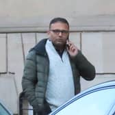 Rishi Bawa, 35, pictured outside Edinburgh Sheriff Court.