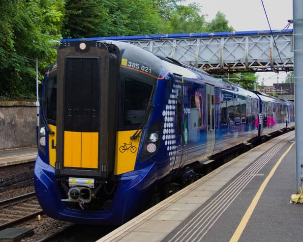 Some train services running between Edinburgh and Shotts  may be delayed after an injured swan was found on the tracks