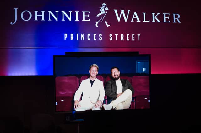 Martin Compston (right) and  Phil MacHugh (left) were joined by family and friends at the special event in Edinburgh to mark the second series of their show.