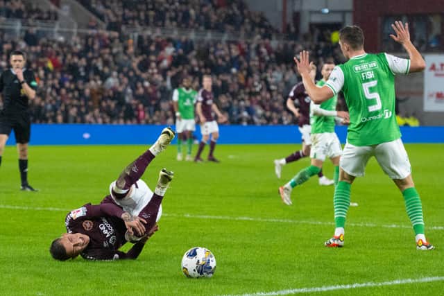 Wrong. Clancy reviewed the incident himself - but shouldn’t have awarded Hearts a penalty.