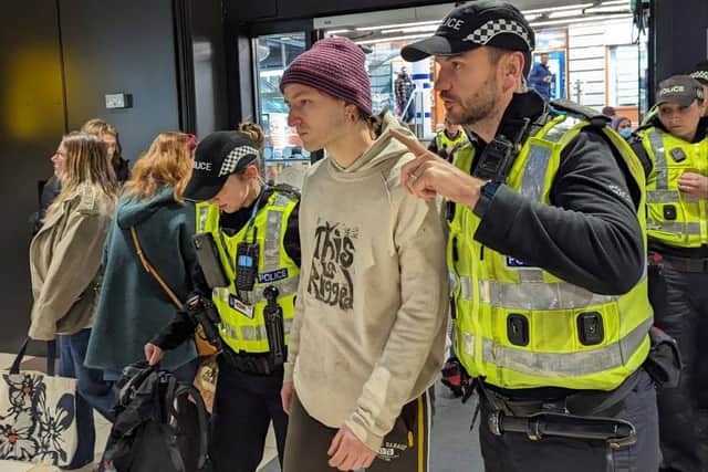 This is Rigged protesters arrested after staging stolen 'picnic' protest in Edinburgh Sainsbury's