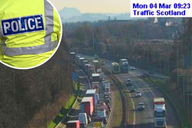 Drivers are facing 'severe delays' on the M8 following a crash this morning