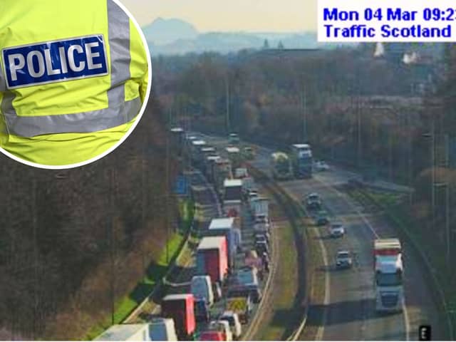 Drivers are facing 'severe delays' on the M8 following a crash this morning