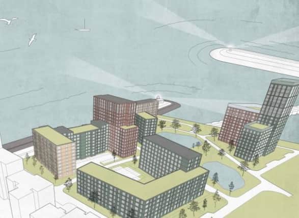 The latest plans for the Western Harbour site. Supplied by the LDR service.