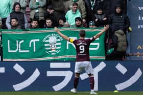 Shankland found the winner against Celtic for Hearts
