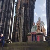 This Is Rigged spray soup over the Scott Monument in the latest protest over food bills and the cost of living crisis.