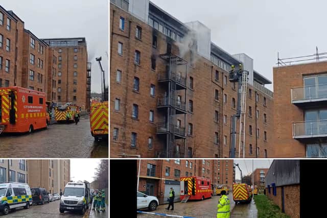 Following the fire at Breadalbane Street in Edinburgh, emergency services are expected to remain on site for a considerable time