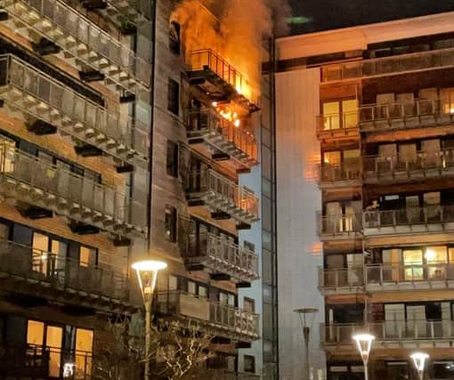 Residents of the block of flats in Breadalbane Street are said to have had fire safety concerns since the Grenfell Tower tragedy in 2017. 