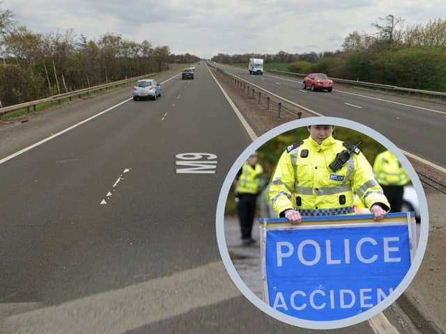 The crash was first reported at around 2.30pm on Friday, March 15, with the east carriageway of the M9 between Philpstoun and Winchburgh closed to traffic.