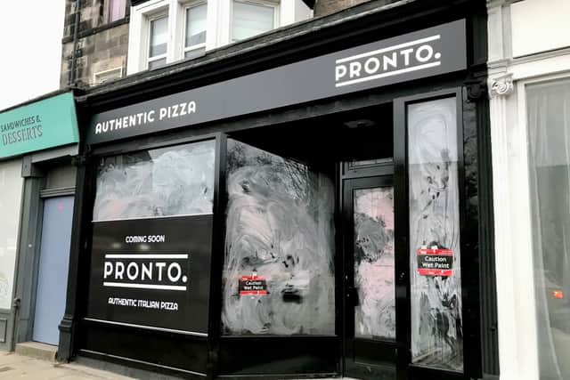 Pronto Pizza on Brighton Place in Portobello will open on March 29