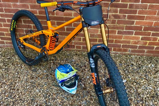 One of the stolen bikes  was an orange 2020 Scott Gambler Tuned with a value of £9,000