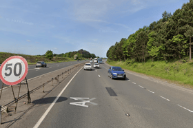 The A1 has been closed between Musselburgh and Dalkeith