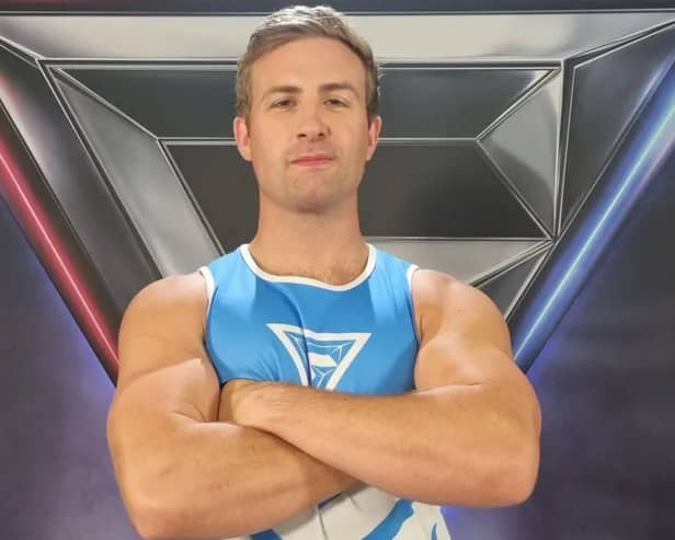 Finlay Anderson, 35, won the men's event on Gladiators after overcoming an injury earlier in the competition  