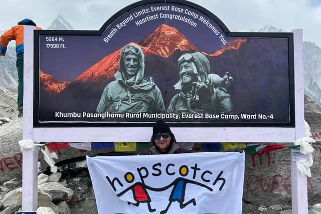 Grant Lindsay fulfilled a lifelong dream of trekking to Everest base camp