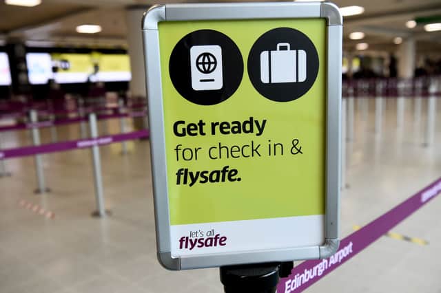 New scanners allowing passengers at Edinburgh Airport to carry liquids and laptops in their hand luggage are expected in the coming weeks and months. Stock photo by Lisa Ferguson.
