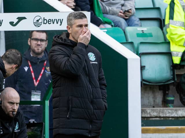 The faces on the Hibs bench say it all as St Johnstone take all three points at Easter Road.