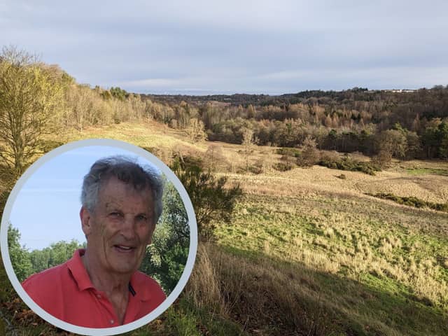 The Esk Valley Trust is delighted to receive an area of land at the northern end of Roslin Glen known as ‘The Hewan Bog’, from the family of late Professor David Baird (inset).