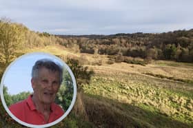 The Esk Valley Trust is delighted to receive an area of land at the northern end of Roslin Glen known as ‘The Hewan Bog’, from the family of late Professor David Baird (inset).