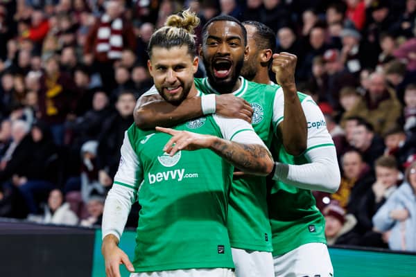 Together again? Marcondes and Maolida have been instant hits at Hibs.