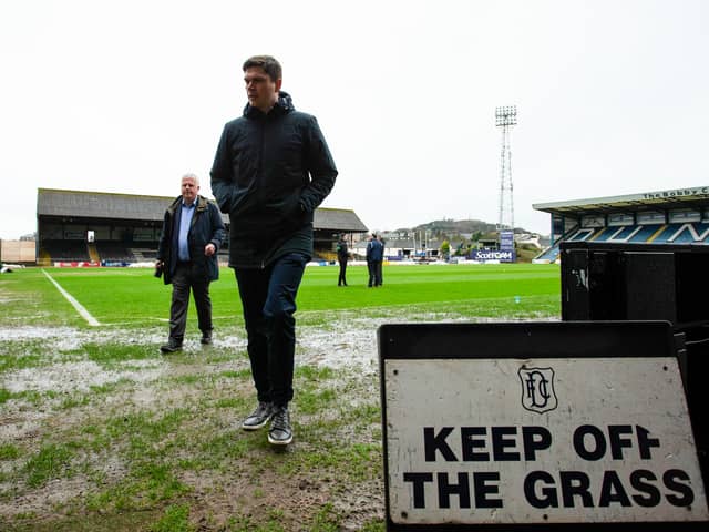 Dens Park was declared unplayable this afternoon - leaving rivals furious. 