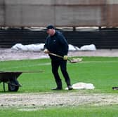 Keep digging ... Dens Park failed a second pitch inspection yesterday.