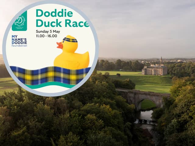 The Doddie Duck Race will take place on Sunday, May 5 at Dalkeith Country Park.