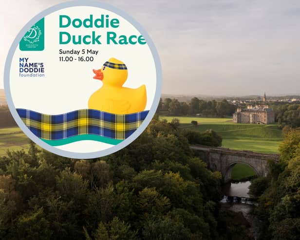 The Doddie Duck Race will take place on Sunday, May 5 at Dalkeith Country Park.