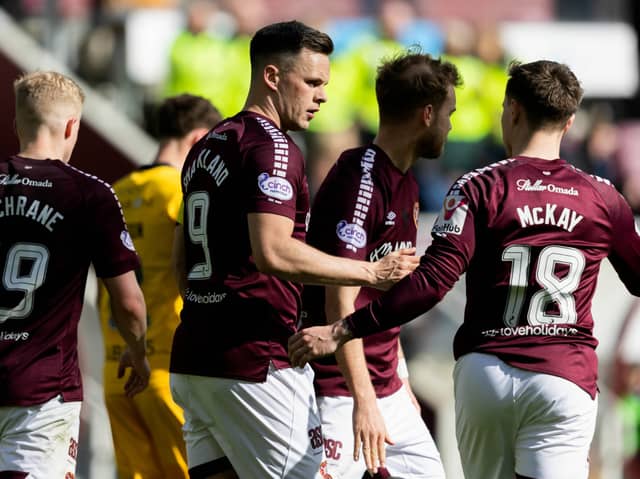 Hearts were victorious over Livingston.