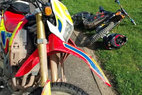 A motorbike was seized in a crackdown by East Lothian police