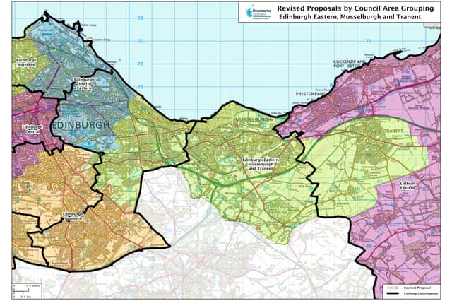 Plans to put Portobello into Midlothian North & Musselburgh have been abandoned.  Now the plan is for Portobello to be included in a new Edinburgh Eastern, Musselburgh  & Tranent seat.